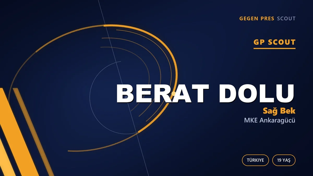 Ankaragücü kendi çocuğuna güveniyor: Berat Dolu’nun sağ bek yolculuğu