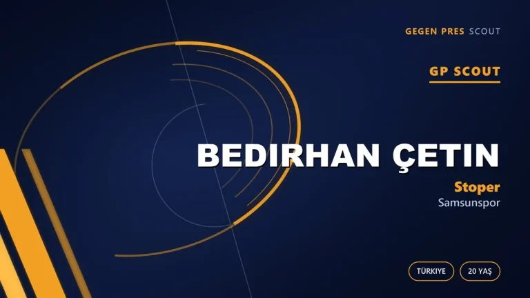 Sakatlıktan Dönen Karadenizli: Bedirhan Çetin İçin Acele Değil Sabır Zamanı