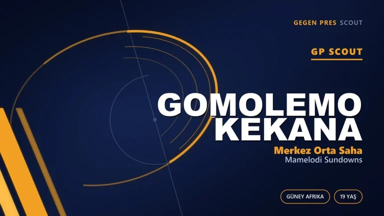 Sundowns Fabrikasının Sıradaki Orta Sahası: Gomolemo Kekana Sabır İstiyor