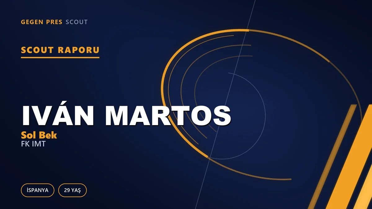 Iván Martos scout raporu: Barcelona altyapısından Belgrad’a uzun yol