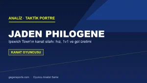 Jaden Philogene Analizi: Ipswich Town’ın Hız ve 1v1 Silahı