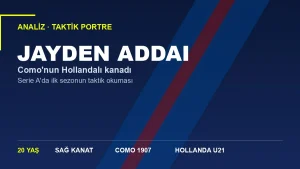 Jayden Addai Analizi: Como’nun Hollandalı Kanadının Serie A’daki İlk Sınavı