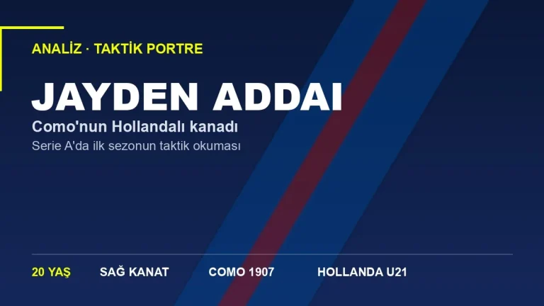 Jayden Addai Analizi: Como’nun Hollandalı Kanadının Serie A’daki İlk Sınavı