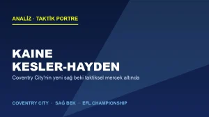 Kaine Kesler-Hayden Analizi: Coventry City’nin Yeni Sağ Beki Taktiksel Mercek Altında