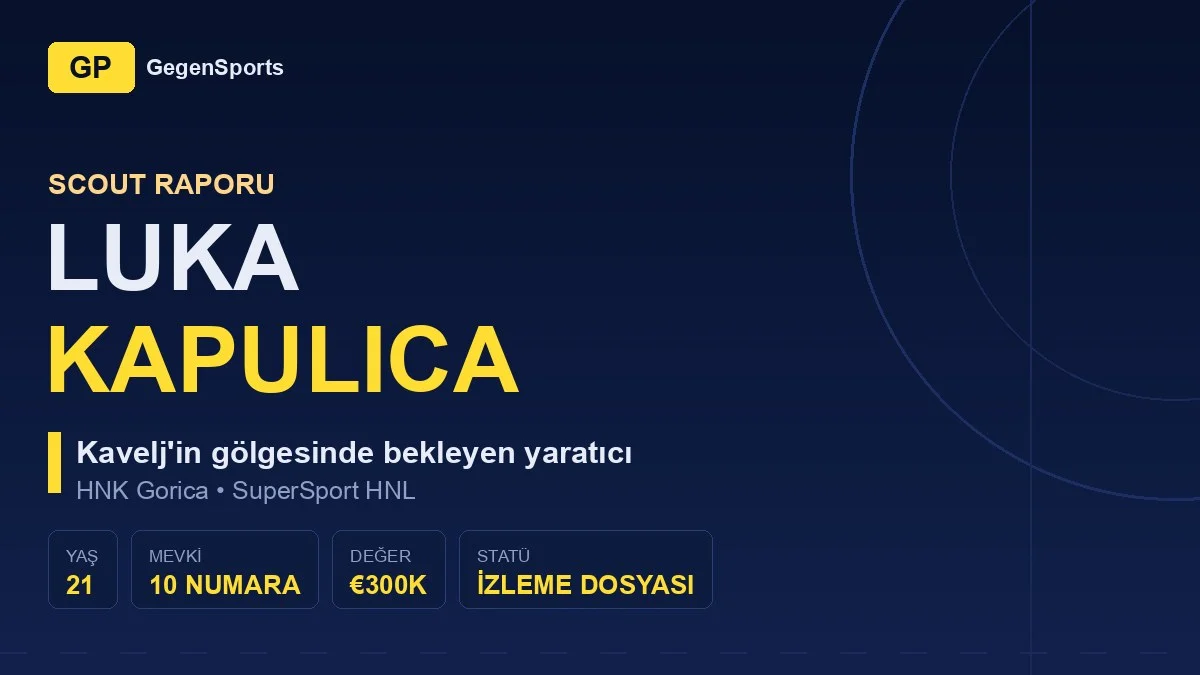 Luka Kapulica Scout Raporu: Kavelj’in Gölgesindeki 21’lik Yaratıcı