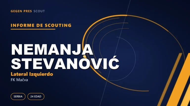 Informe de scouting de Nemanja Stevanović: el lateral regateador de Šabac y la duda del contrato que expira