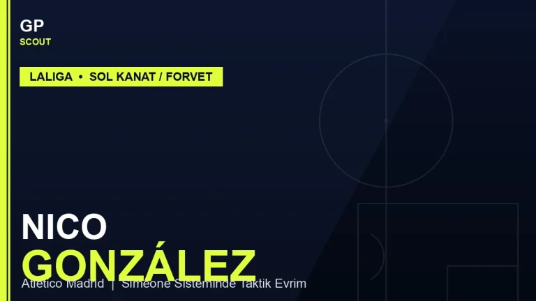 Nico González Scout Raporu 2026: Atlético Madrid’in Vazgeçemediği Kanat