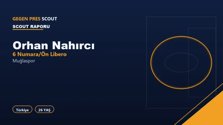 Orhan Nahırcı Muğlaspor Scout Raporu