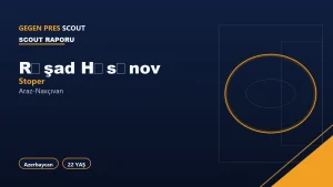 Rəşad Həsənov Araz-Naxçıvan Scout Raporu