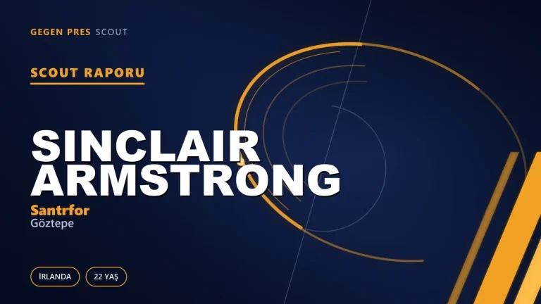 Sinclair Armstrong Kimdir? Göztepe’nin Yeni İrlandalı Santrforu — Scout Raporu