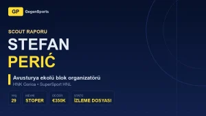 Expediente de scouting de Stefan Perić: qué aporta al Gorica el central de escuela austriaca