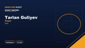 Tarlan Guliyev Şəfa Scout Raporu
