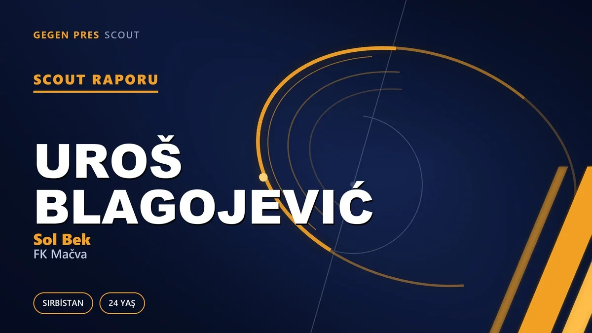 Uroš Blagojević scout raporu: 1,93’lük sol bek ve Zvezda akademisinin uzun dönüş yolu