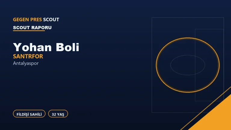 Yohan Boli nasıl oynuyor? Antalyaspor un golcü santrforunun scout raporu