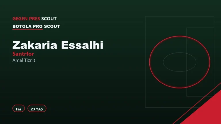 Zakaria Essalhi Amal Tiznit Scout Raporu