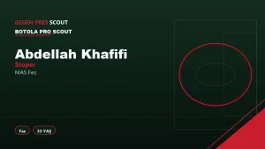 Abdellah Khafifi MAS Fez Informe de Scouting