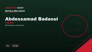 Abdessamad Badaoui Renaissance Zemamra Informe de Scouting