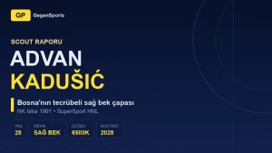 Advan Kadušić Scout Raporu: Bosnalı Sağ Bek Istra Savunmasında Neyi Temsil Ediyor?
