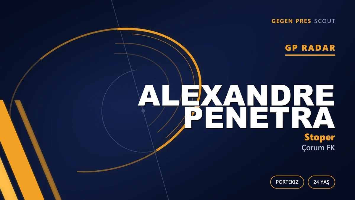 GP Radar: Alexandre Penetra — Çorum FK’nin Portekizli Stoper Transferi