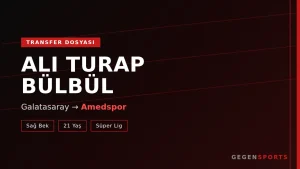 Ali Turap Bülbül Kimdir? Galatasaray’dan Amedspor’a Transfer Olan Sağ Bek — Scout Raporu