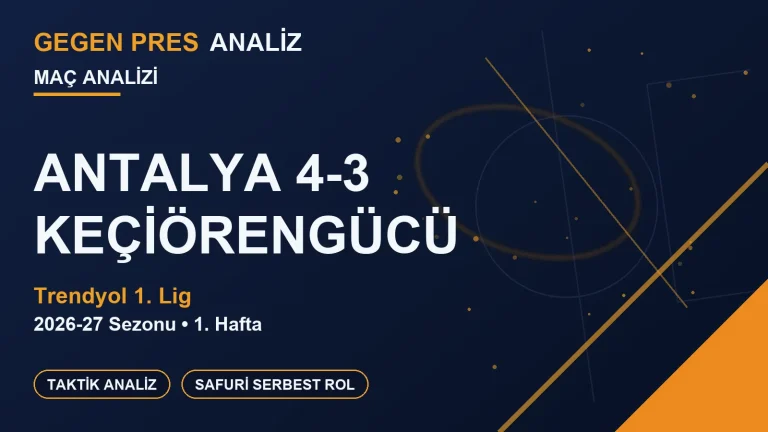 Antalyaspor 4-3 Keçiörengücü Analizi: Yedi Gollü Maçın Kar-Zarar Tablosu