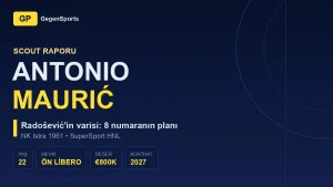 Antonio Maurić Scout Raporu: Istra Orta Sahasının Varislik Planı Nasıl İşliyor?
