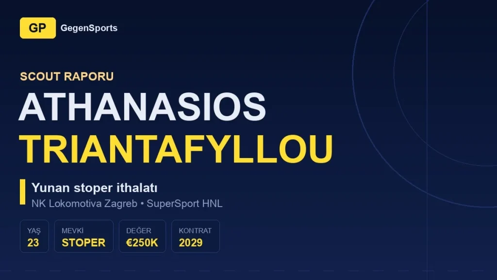 Athanasios Triantafyllou Scout Raporu: Yunanistan’dan HNL’ye Gelen Stoper Neyin İşareti?