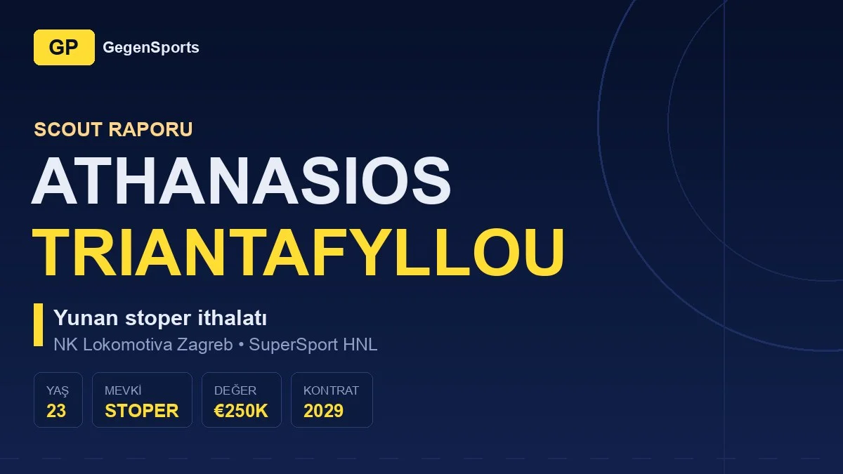 Athanasios Triantafyllou Scout Raporu: Yunanistan’dan HNL’ye Gelen Stoper Neyin İşareti?