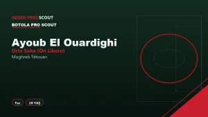 Ayoub El Ouardighi Moghreb Tétouan Informe de Scouting