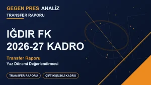 Iğdır FK 2026-27 Transfer Raporu: Serbest Piyasanın En İştahlı Alıcısı