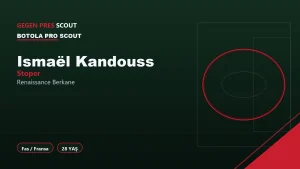 Ismaël Kandouss Renaissance Berkane Informe de Scouting