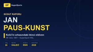Jan Paus-Kunst Scout Raporu: İkinci Kaleci Dosyası Neden Yazılır?