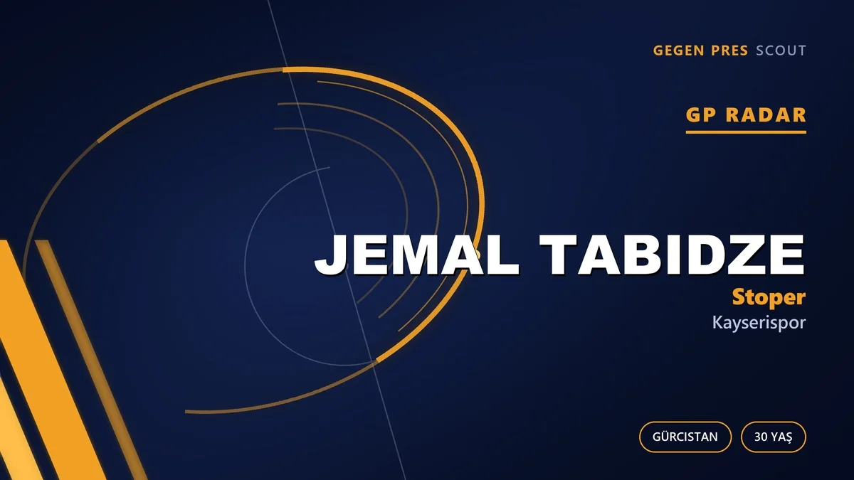GP Radar: Jemal Tabidze — Kayserispor’un Gürcü Stoper Transferi