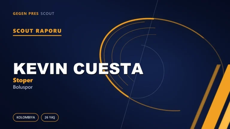 Kevin Cuesta Kimdir? Boluspor’un Yeni Kolombiyalı Stoperi — Scout Raporu