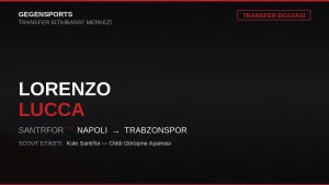Lorenzo Lucca Trabzonspor’a Geliyor mu? Napoli’nin Devre Dışı Kaldığı Santrforun Scout Raporu