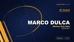 GP Radar: Marco Dulca — Kayserispor’un Romanyalı Orta Saha Transferi