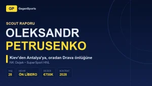 Oleksandr Petrusenko Scout Raporu: Antalyaspor Parantezi Kapanan Ukraynalı Osijek’in Dengesini Kurar mı?