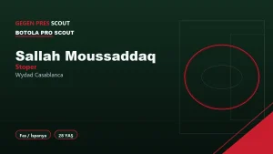 Sallah Moussaddaq Wydad Casablanca Informe de Scouting