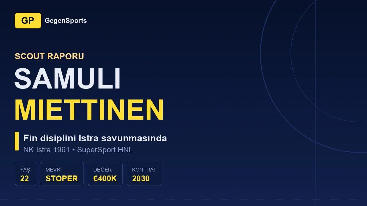 Samuli Miettinen Scout Raporu: Fin Stoper Istra’nın Genç Bloğuna Ne Ekliyor?