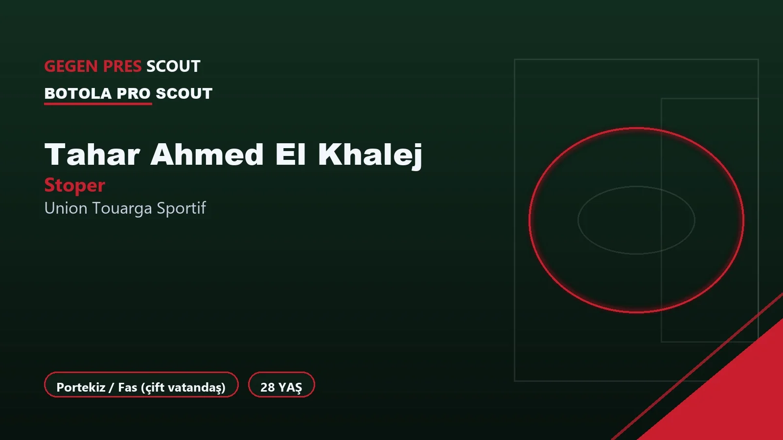 Tahar Ahmed El Khalej Union Touarga Sportif Informe de Scouting