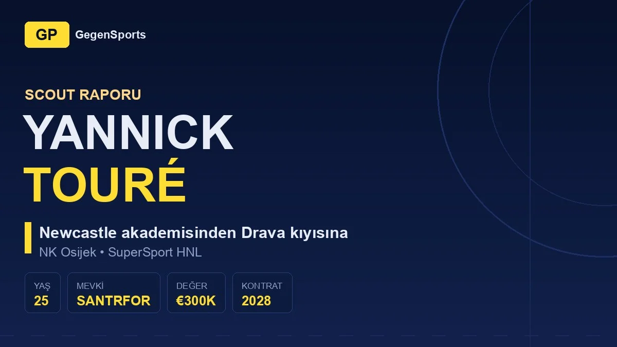 Yannick Touré Scout Raporu: Newcastle Akademisinden Geçen Bir Santrfor Osijek’in Gol Sorununu Çözer mi?