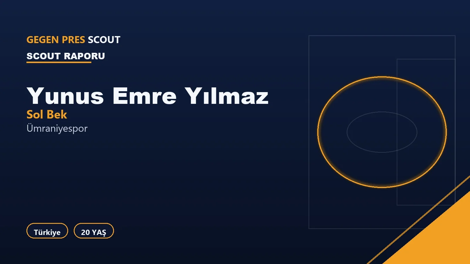 Yunus Emre Yılmaz Ümraniyespor Scout Report