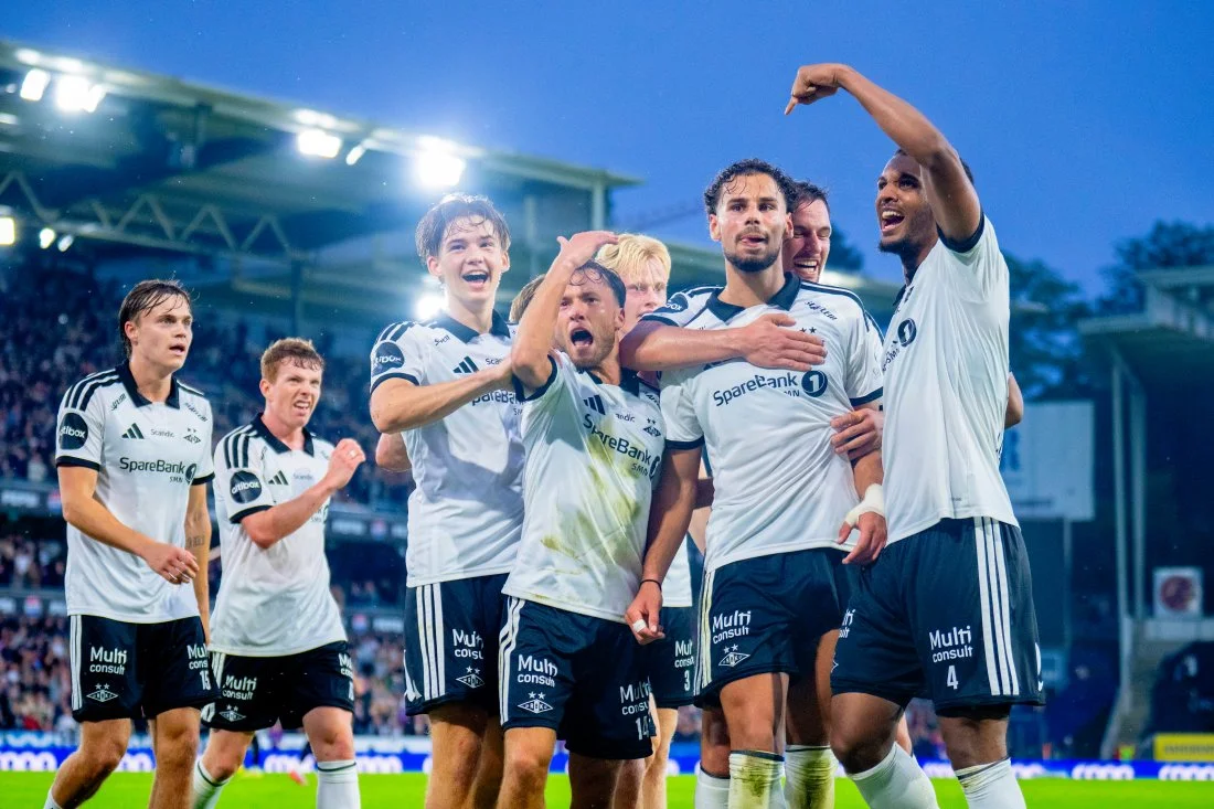 Amin Chiakha Rosenborg forması ile gol sevinci yaşıyor