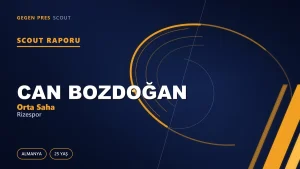 Can Bozdoğan Kimdir? Rizespor’un Utrecht’ten Gelen Yeni Orta Sahası — Scout Raporu