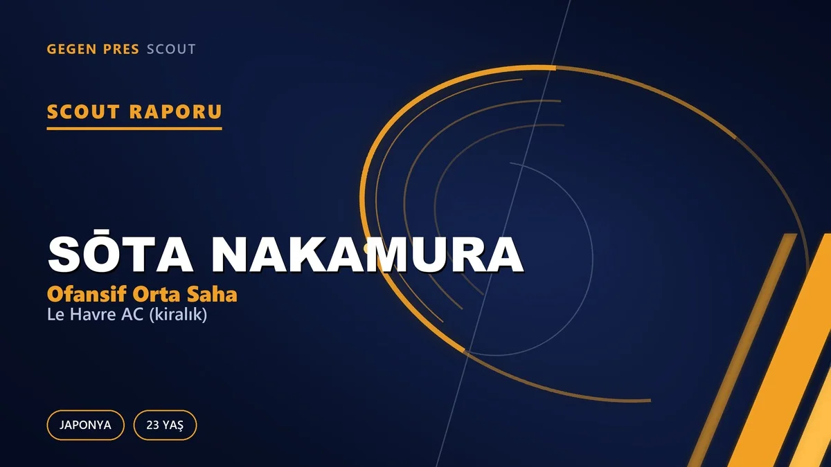 Sōta Nakamura Scout Report: How Much of a 6+6 J1 Season Can Be Read in Ligue 1?