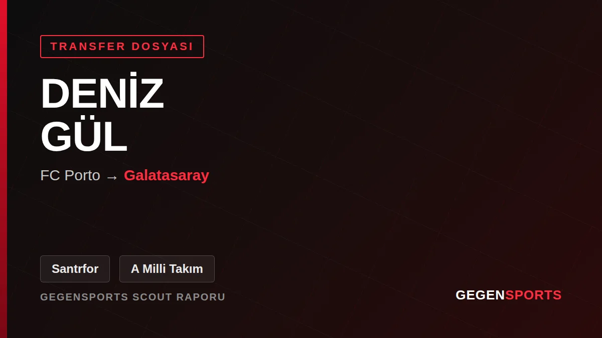 Deniz Gül Galatasaray’da: Porto’nun Millî Santrforu İçin Scout Raporu