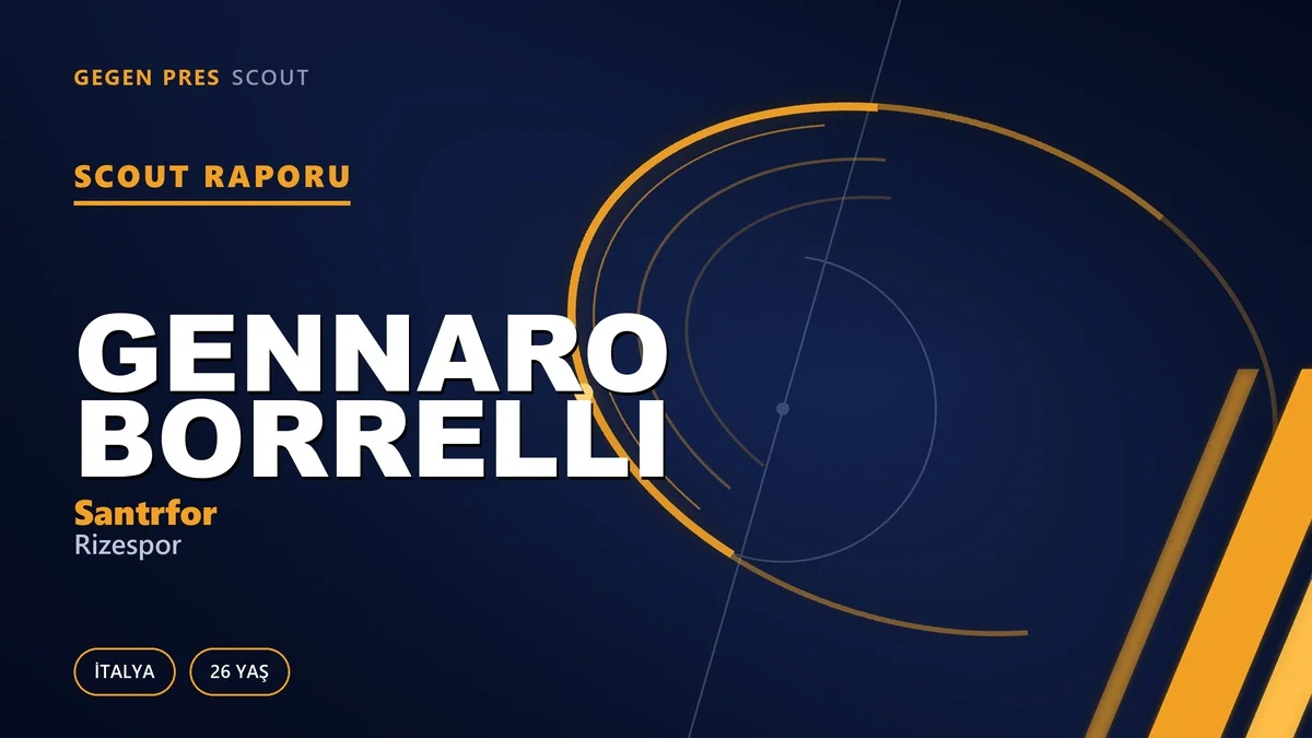 Gennaro Borrelli Kimdir? Rizespor’un Yeni İtalyan Santrforu — Scout Raporu
