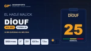 Gegen Pres | Senegal’in 25 Numarası El Hadji Malick Diouf: 50 Bin Eurodan 40,8 Milyona Uzanan Yükseliş