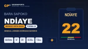 Gegen Pres | Senegal’in 22 Numarası Bara Sapoko Ndiaye: Mékhé’den Doğrudan Bayern Münih’e