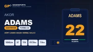 Gegen Pres | Nijerya’nın 22 Numarası Akor Adams: 15 Maçta 6 Golle Kadronun En Verimli Forveti